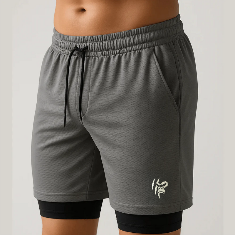 Pague 2 Leve 3 Shorts Masculino com Compressão e Bolso Interno